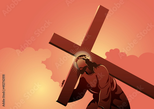 Jesus Christ Takes Up His Cross