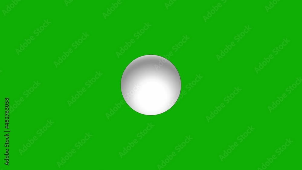 Spinning white sphere motion graphics with green screen background Spinning white sphere motion graphics with green screen background