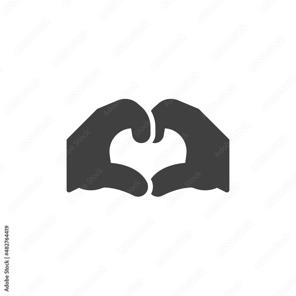 Love gesture vector icon Love gesture vector icon