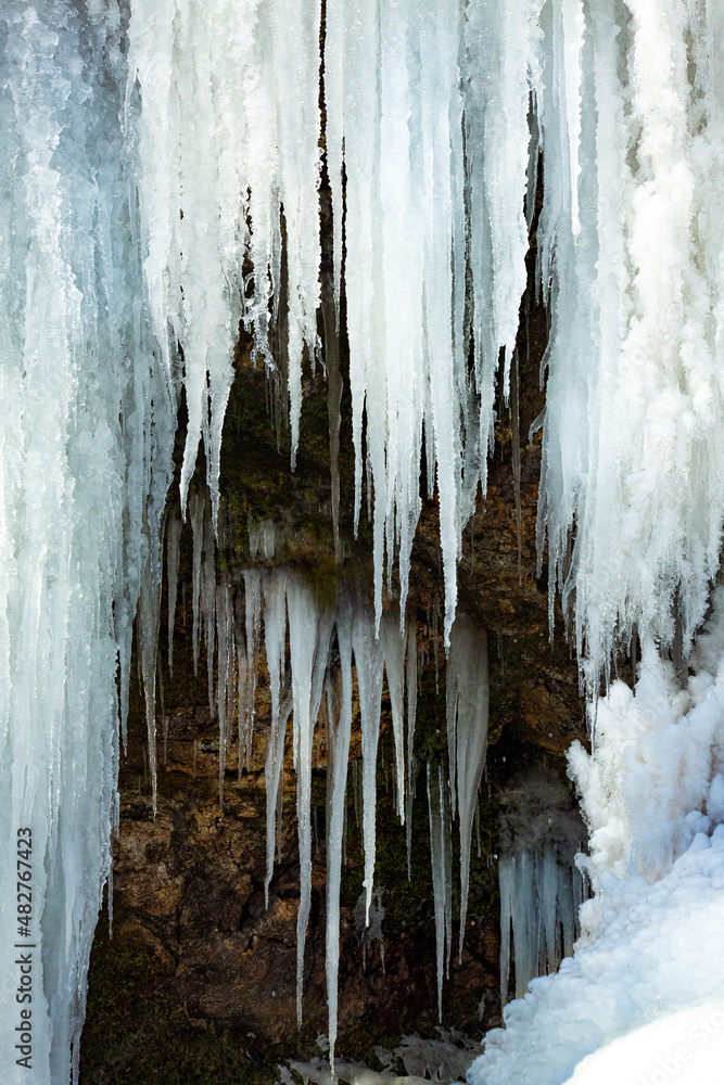 Spectacular ice formations in Blackledge Falls in Glastonbury, Connecticut. Spectacular ice formations in Blackledge Falls in Glastonbury, Connecticut.