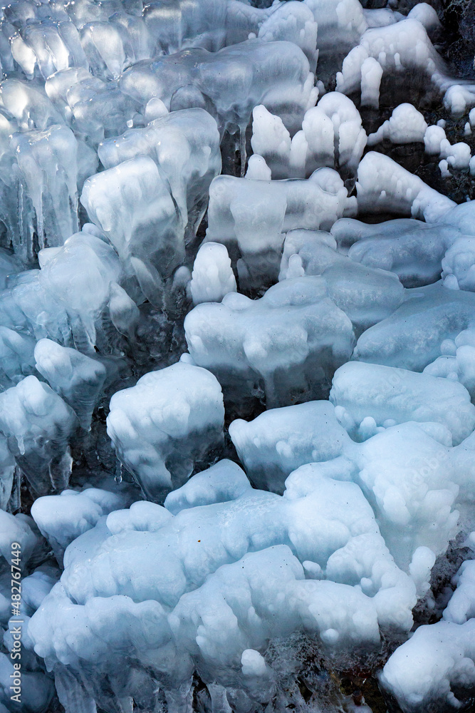 Spectacular ice formations in Blackledge Falls in Glastonbury, Connecticut. Spectacular ice formations in Blackledge Falls in Glastonbury, Connecticut.