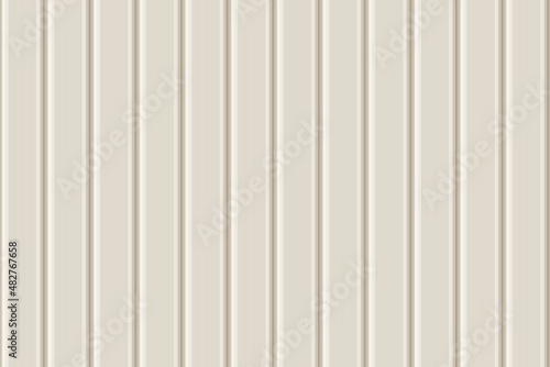 Light vertical wooden, metal, or plastic seamless siding pattern of building cladding. Abstract vector pattern with texture. Horizontal wall decor for warehouse facade. Vinyl floor backhround