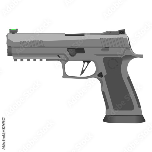 Illustration of a Handgun for Marksman
