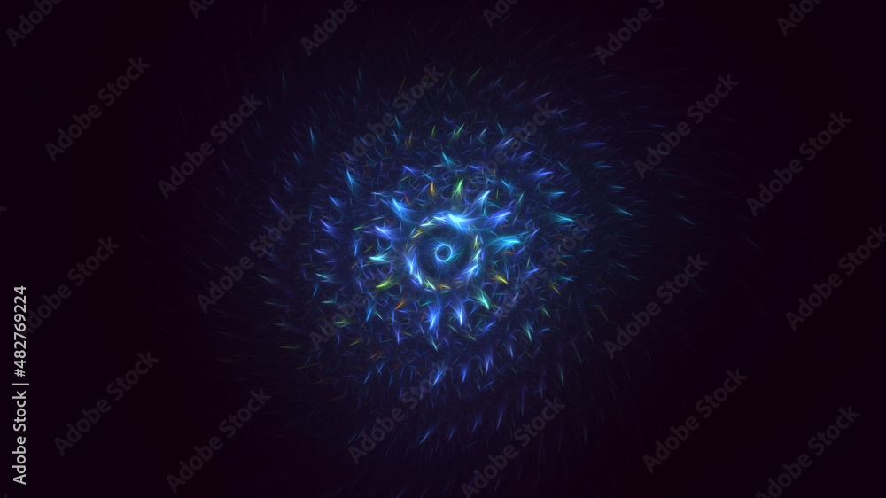 3D rendering abstract circle light background 3D rendering abstract circle light background