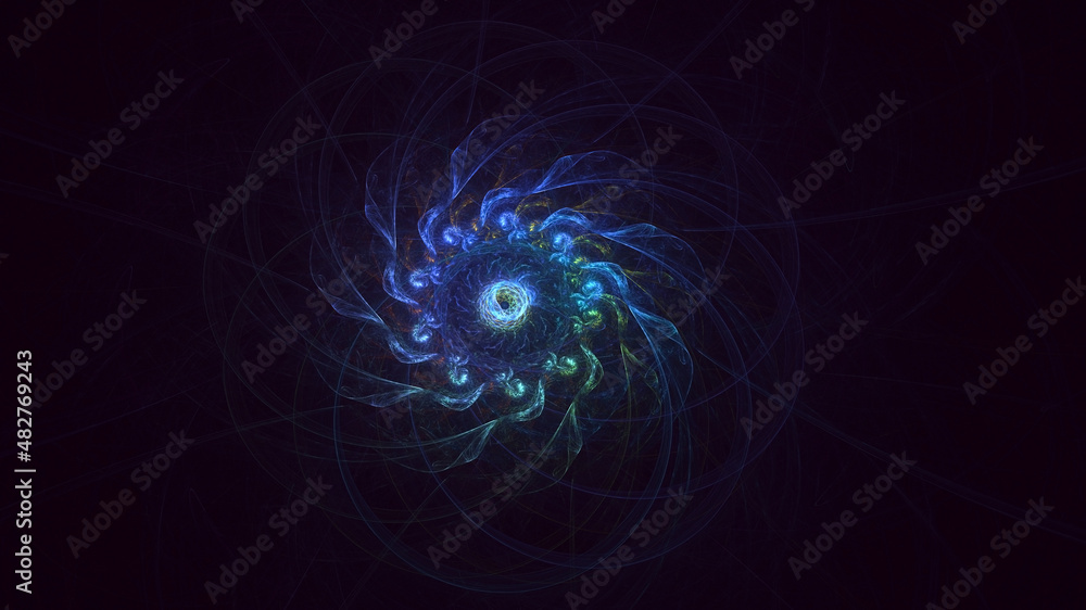 3D rendering abstract circle light background 3D rendering abstract circle light background