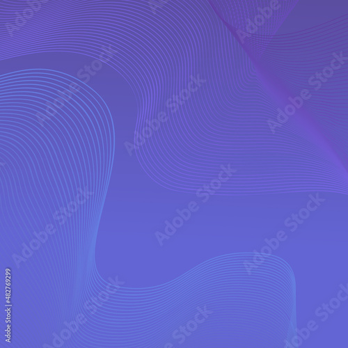 Fluid poster cover with modern very peri color of the year 2022. Violet and purple abstract geometrical template with blend shapes.