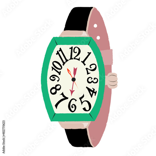 Wrist watch vector illustration