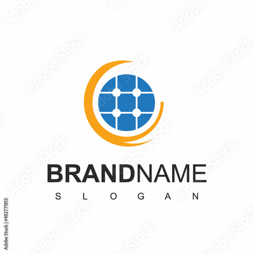 Solar Energy Logo Design Template