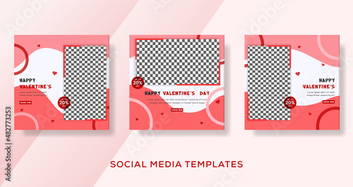 Cake food menu for social Media banner post template premium vector