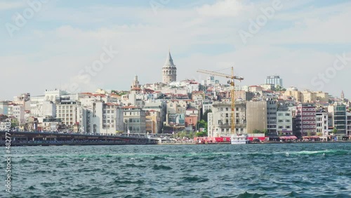 Wallpaper Mural Istanbul skyline, Turkey. Amazing view of the Galata Tower Torontodigital.ca