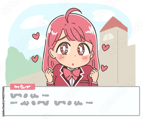 恋愛シミュレーションゲームのイラスト
