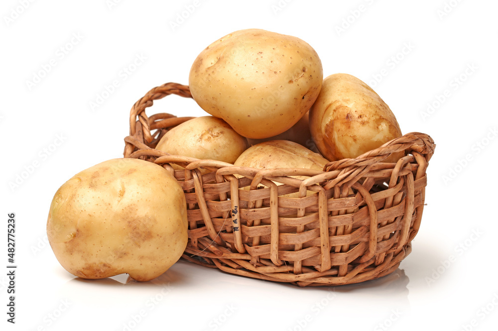 New potato isolated on white background New potato isolated on white background