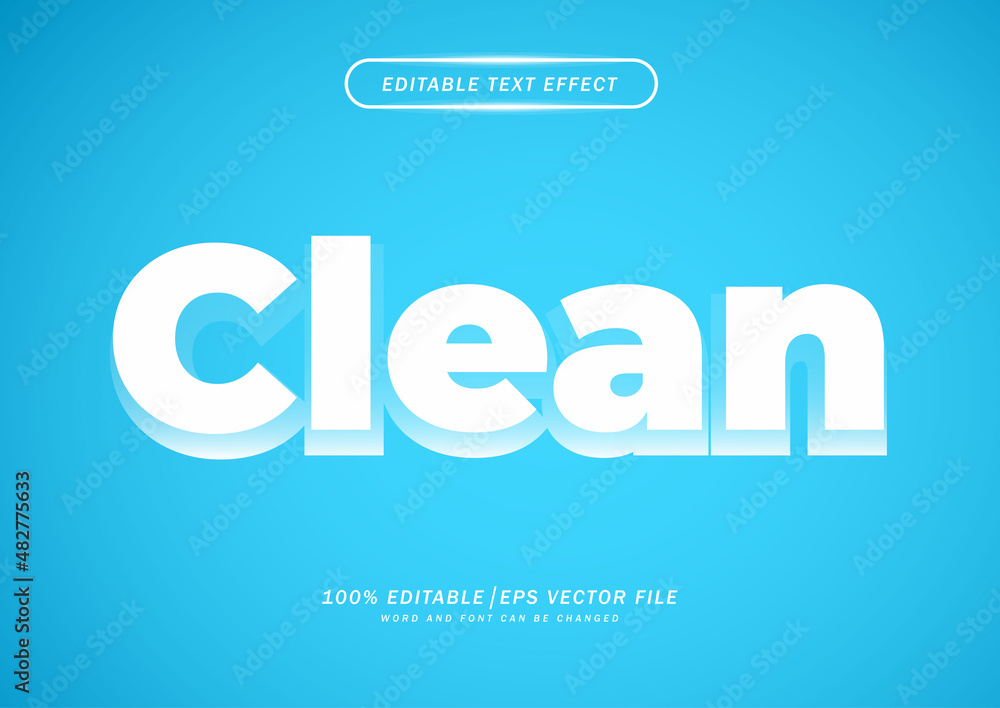 Clean 3d text style effect editable. Clean 3d text style effect editable.