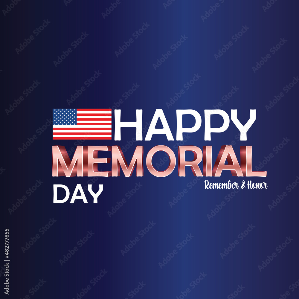 happy meorial day vector design template illustration happy meorial day vector design template illustration