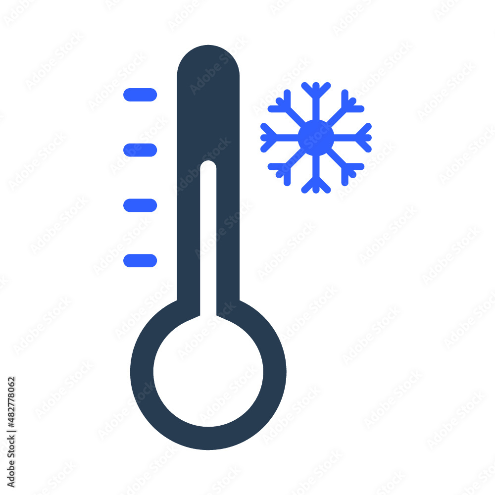 Cold temperature icon Cold temperature icon