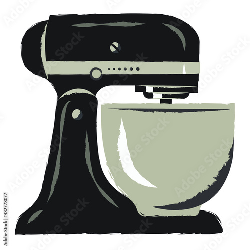 Stand mixer vector illustration