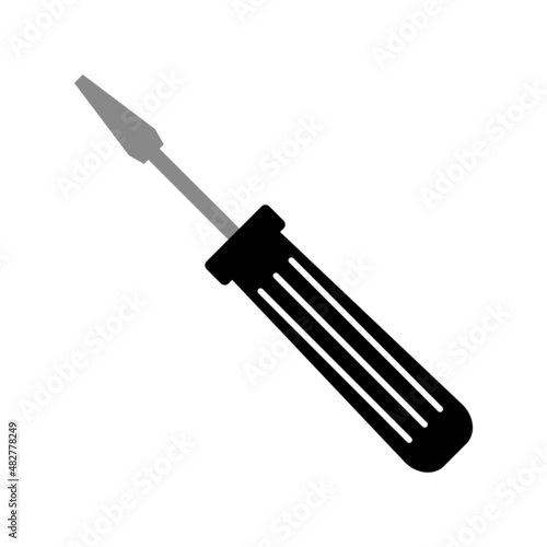 Screwdriver icon. Work tool vector.