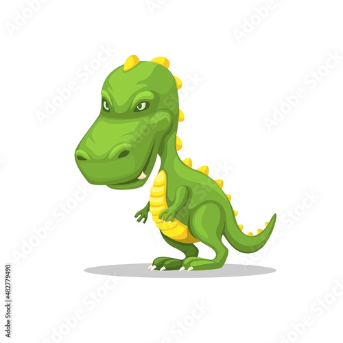 T-rex Dinosaurus character mascot cartoon illustration vector