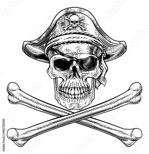 Pirate Skull Crossbones Skeleton Grim Reaper