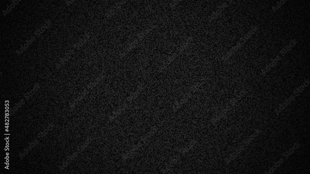 Very small grid wall textured tiled in dark black with border vignette shadow dark color for background or backdrop. With 4k resolution. Very small grid wall textured tiled in dark black with border vignette shadow dark color for background or backdrop. With 4k resolution.