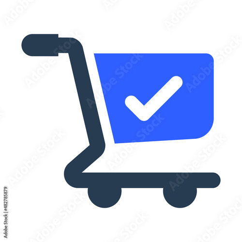 Shopping complete icon