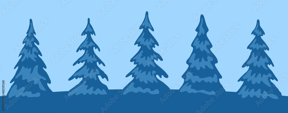 Blue fir set