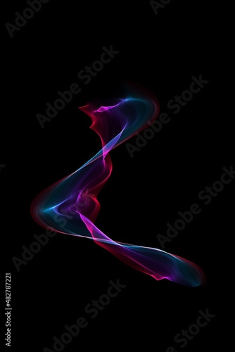 Abstract wave vector background, rainbow waved lines for brochure, website, flyer design. Spectrum wave color. Smoky color wave. Wavy line color.