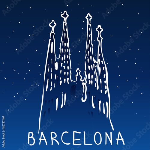 Canvas Print La Sagrada Familia, Barcelona, Spain