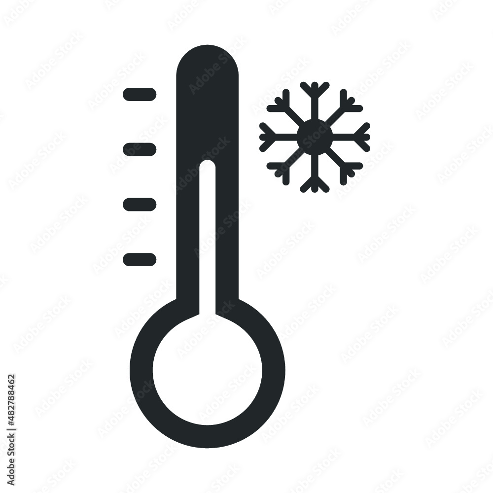 Cold temperature icon