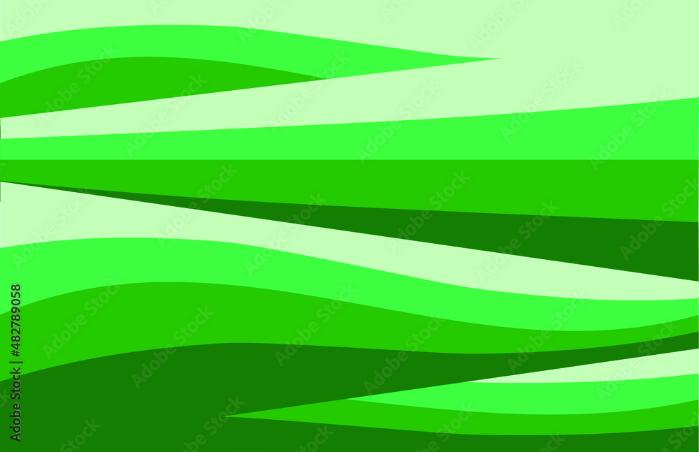 Abstract wavy green background. Abstract wavy green background.