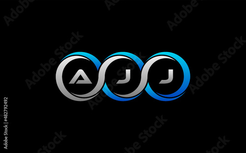 AJJ Letter Initial Logo Design Template Vector Illustration photo