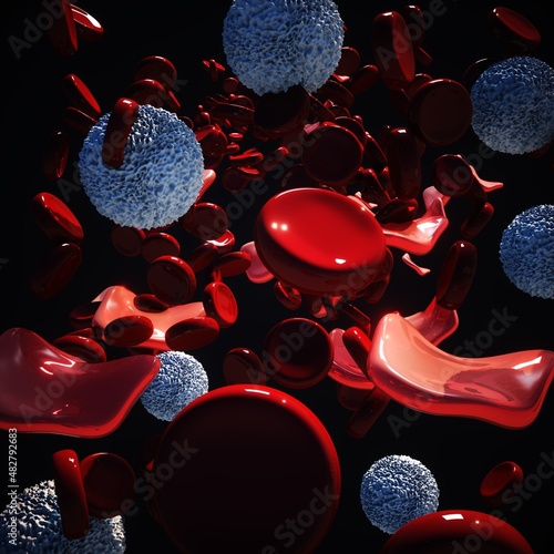 Thalassemia, illustration photo