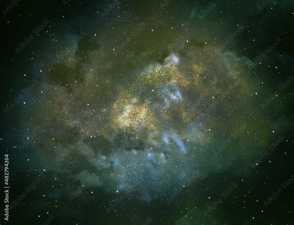 Obraz premium Night sky with stars as background. Universe