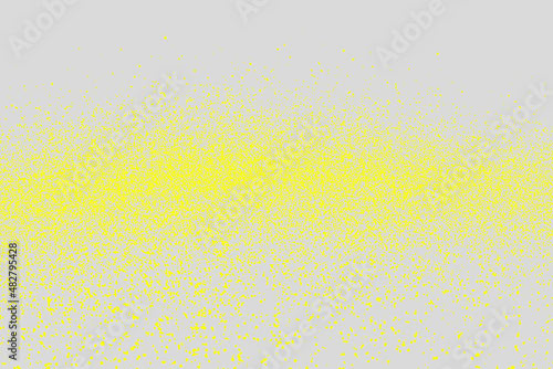 Yellow Acrylic Paint Splatters and spots on white background...Backdrops and textures concept