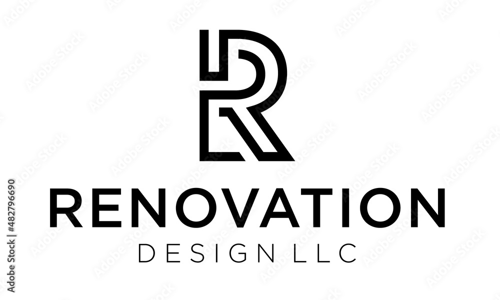 Renovation Letter R Logo Designs