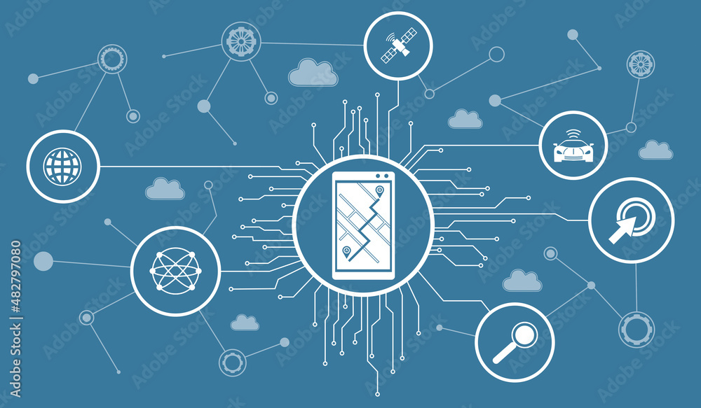 Fototapeta premium Concept of gps