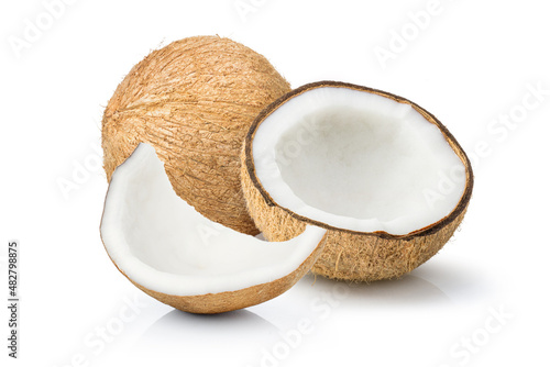 Fotografie coconut on white