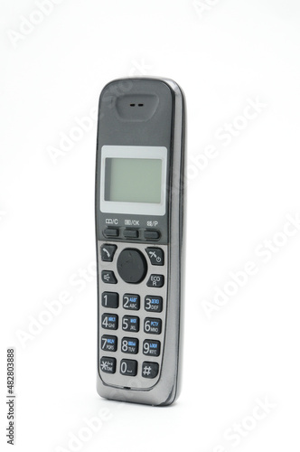 Cordless radiotelephone on a white background