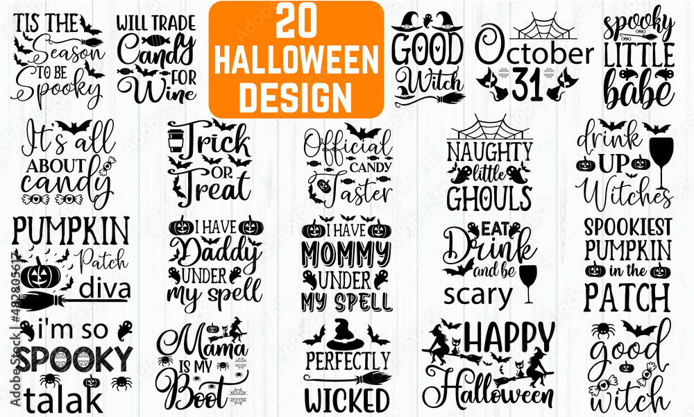 halloween svg bundle Stock Vector Adobe Stock