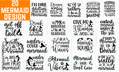 mermaid svg bundle