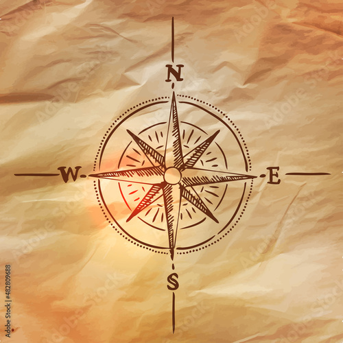 Vintage Adventures: vector set. Design elements