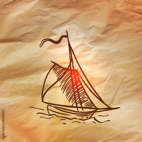 Fotografie Vintage Adventures: vector set. Design elements
