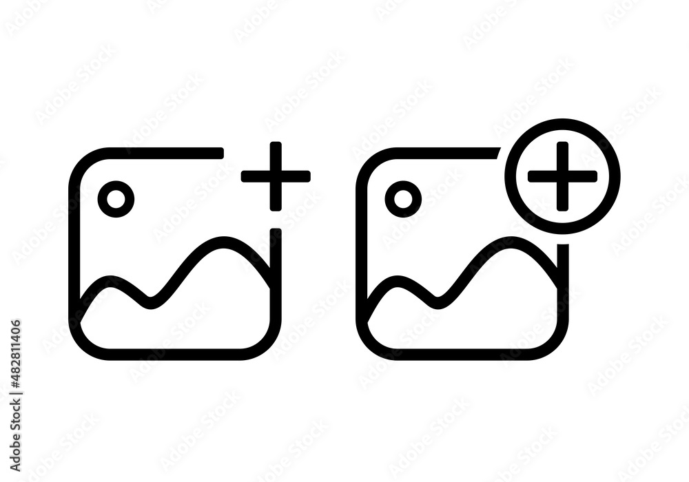 Add image. Create new picture. Vector illustration vector Add image. Create new picture. Vector illustration vector