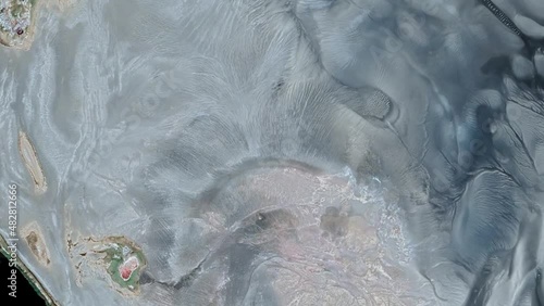 The black pearl, video of oil pollution in the African desert,   abstract naturalistic video of the deserts of Africa from the air, from the abstract to the figurative,