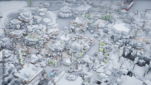 Obraz na płótnie VoxelWorld