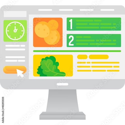 Dinner recipe website icon top cooking idea