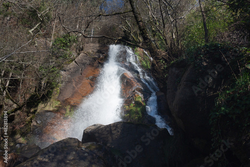 Filveda waterfall  also known as Fr  gua da Pena waterfall  Freguesia de Silvada  Sever do Vouga  district of Aveiro. Portugal