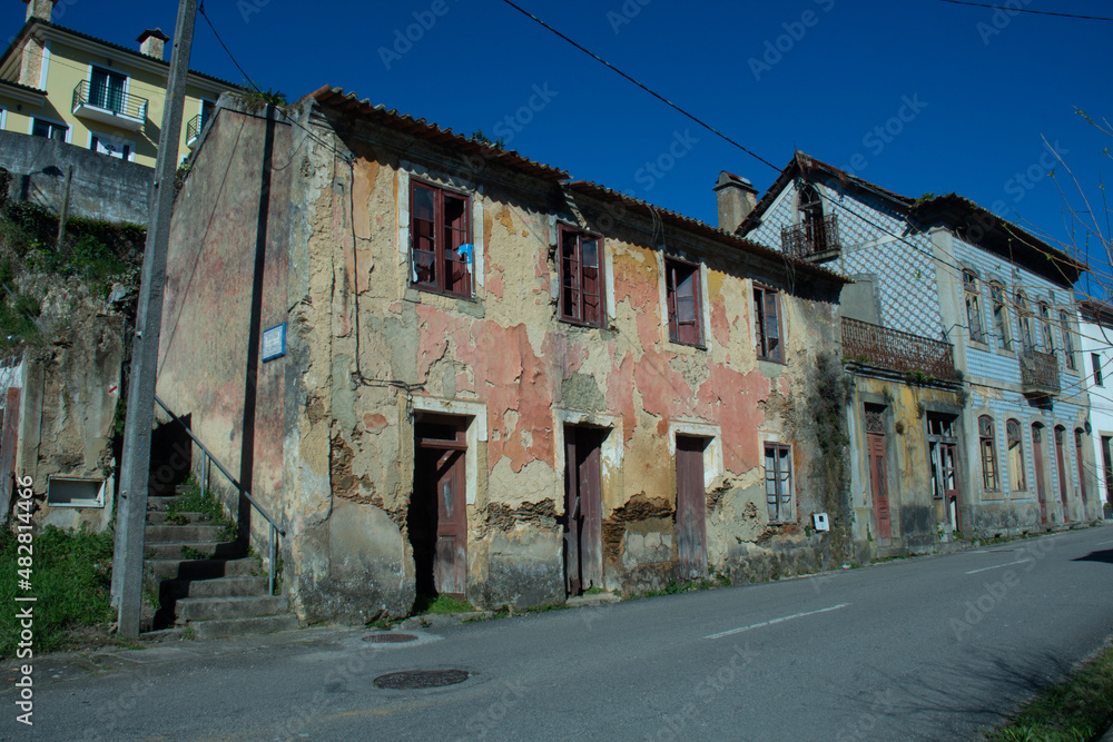 Old building built in the parish of Valmaior, municipality of Albergaria -a-Velha, Aveiro Portugal, January 23, 2022