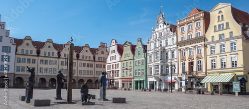Panorama Altstadt von Rostock in Mecklenburg-Vorpommern