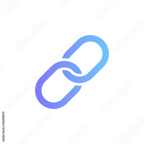 Link vector icon with gradient